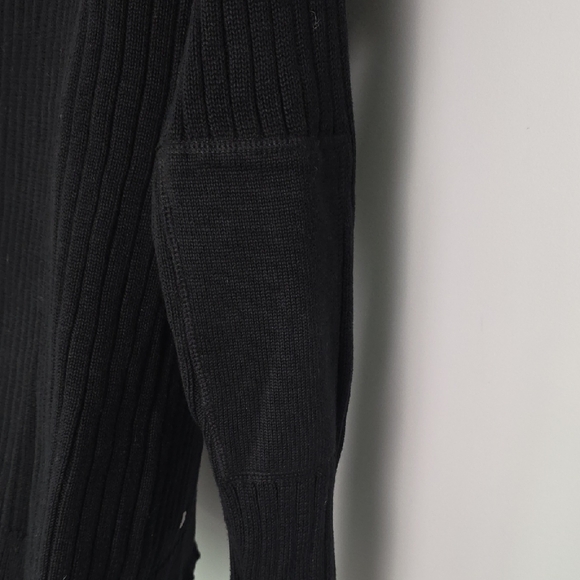 Ralph Lauren Black Ribbed Cotton Sweater - Picture 6 of 16